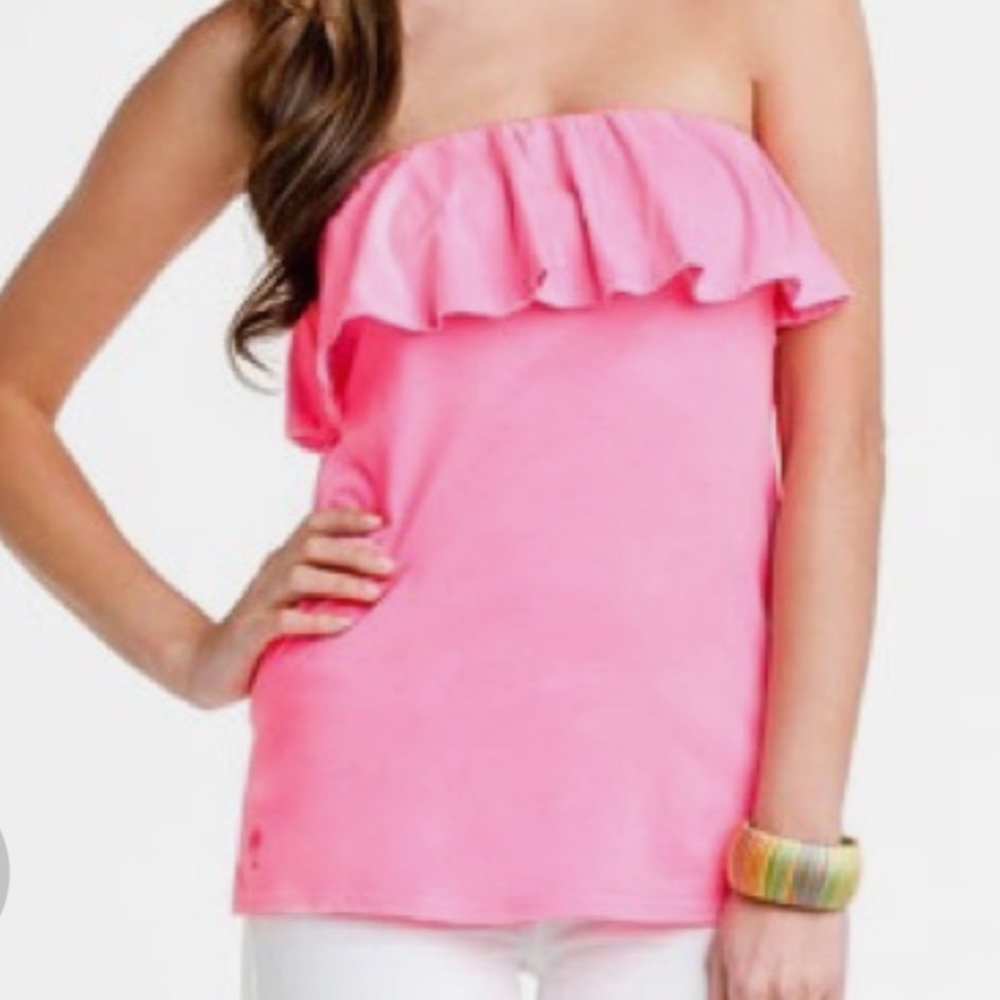 Lily Pulitzer strapless top, size S